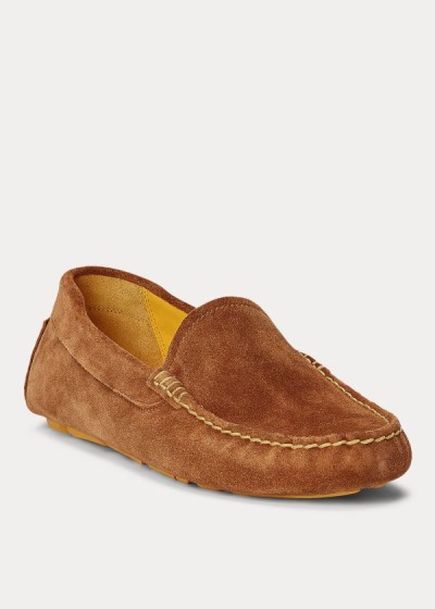 Mocasines Polo Ralph Lauren Hombre Marrom - Anders Suede - NQGMD0893